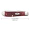 Case Cutlery Knife, Pw Old Red Bone Mini Trapper 00784 - alternate 4